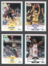 1990-91 Fleer Basketball Complete Set 1-198 (Jordan/Bird) Kemp/Hardaway RC
