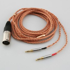 16Core OCC Headphone Cable For 2x3.5mm Beyerdynamic T1 T5P II AMIRON HOME Denon