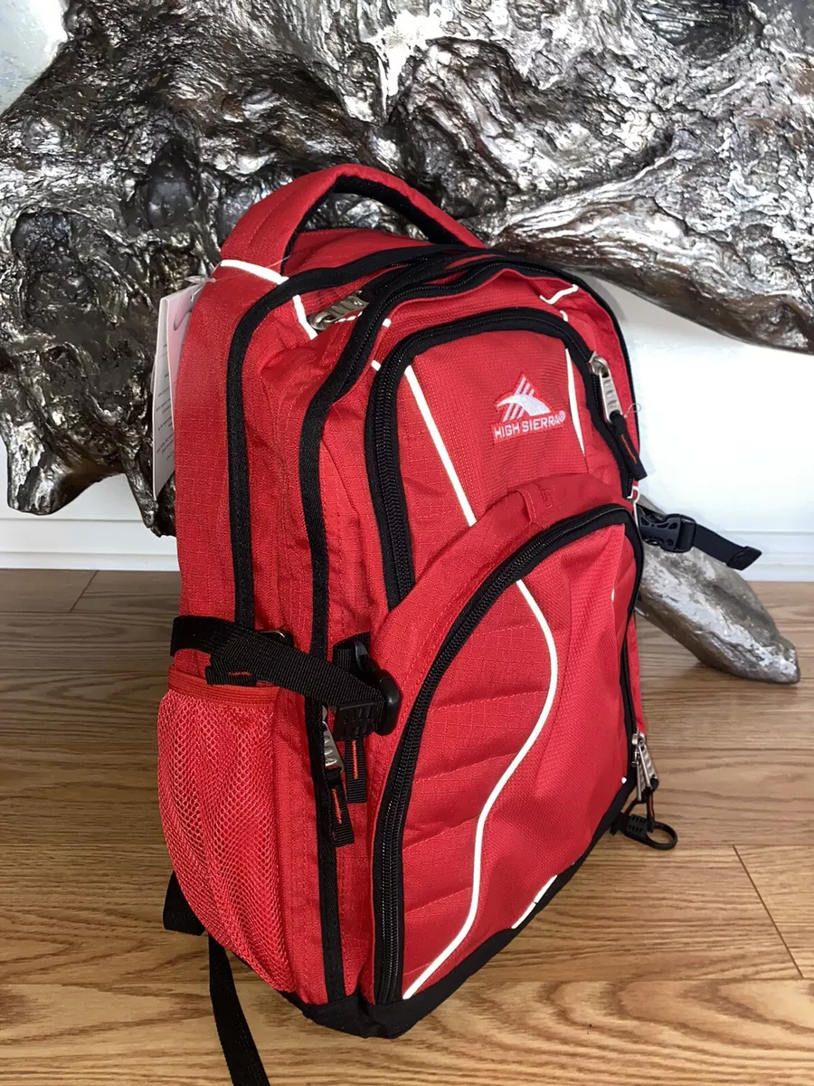 High sierra red backpack cheap