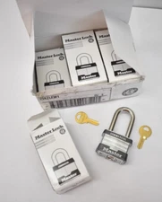Lot of 6 Master Lock 21KZLFW1 21mm Laminated Steel Padlocks 1-1/2" 21KZLFW1