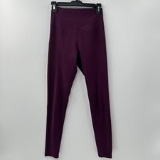 Girlfriend Collective Compressive High Rise Leggings Small Burgundy Yoga Gym