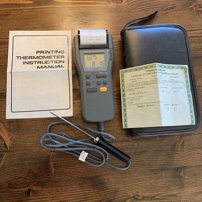 TRACEABLE 61161-285 Digital Priming Thermometer - Works, Excellent COMPLETE
