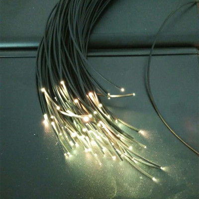 Glasfaser Lichtkabel in 1mm / 2,2mm schwarz PVC wasserdicht Rohr (DIY)
