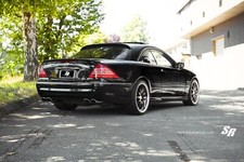 Cars mercedes cl55 Desk Mat Stitched