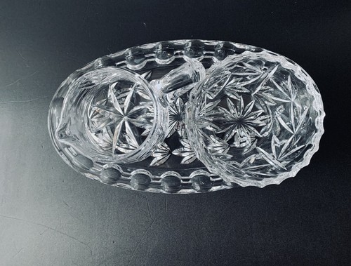 Kristallglas Milch und Zucker Set mit Tablett Bleikristall Glas Sahne und Zucker - Bild 10 von 11