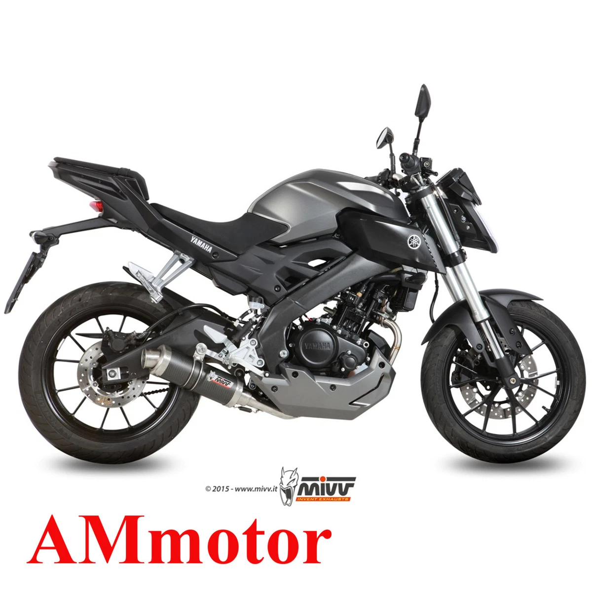 Yamaha mt 125 store full exhaust system