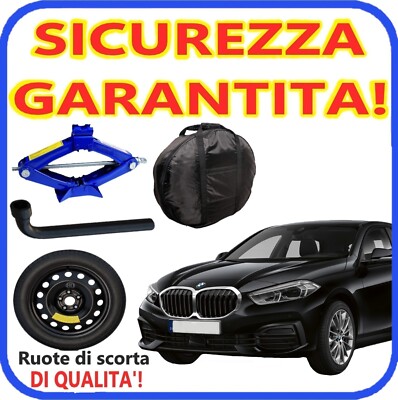 Platzsparend Notrad 5Fori 18 BMW Serie 1 E87/F20 M-SPORT Mit Cric Key + Tasche P