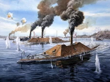 V2023 Ironclad Warship CSS Virginia USS Merrimack Decor WALL POSTER PRINT CA