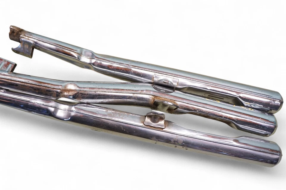 1975 Kawasaki S1 250 Triple Exhaust Mufflers S1250 *2708 #17  - Image 4 of 4