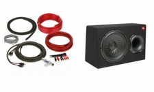 JBL GT-BassPro12 450W 12" Ported Loaded Subwoofer Enclosure with 8 AWG Amp Kit