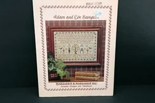 Margaret & Margaret Adam and Eve Sampler #3 Cross Stitch Pattern Primitive McKee