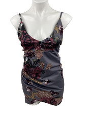 YOINS Women Small Mini Dress Multi Color Floral Party Cocktail Sexy