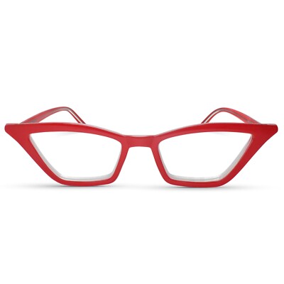 Best-Rated Funky Cat Eye Reading Glasses Women Sturdy Half Frame Stylish Readers