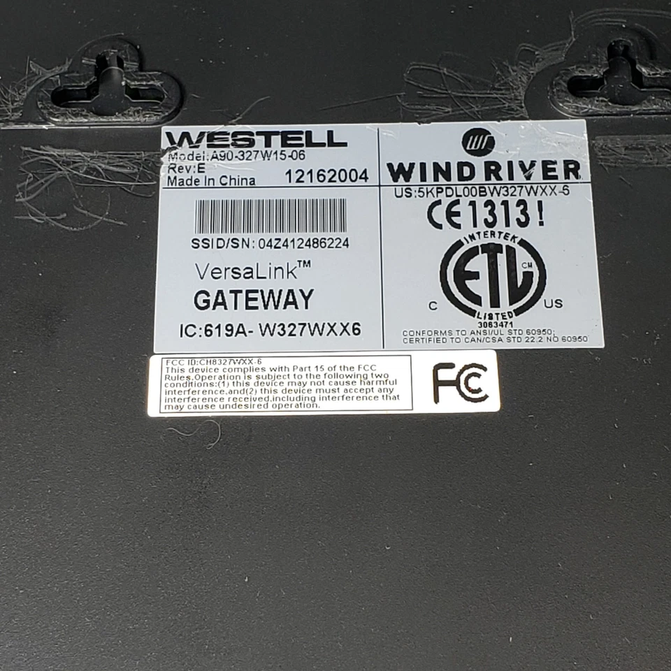Westell VersaLink DSL Modem Router 4-port Wireless - Image 4 of 4