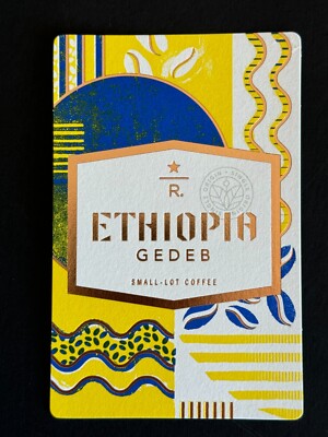 Starbucks Reserve Taster Card Ethiopia Gedeb (2016)