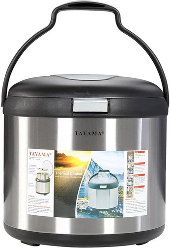 Stainless Steel Thermal Cooker,Black,7 Qt.,Txm-70Cfzr
