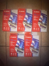 Canon 4x6 Photo Paper Matte 120 Sheets Arts Crafts 45lb Pixma MP-101 LOT OF 5