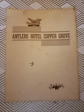 1939 Antlers Hotel Menu Copper Grove Colorado Springs RARE