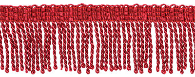 DÉCOPRO 2" (5cm) Basic Trim Collection Thin Bullion Fringe Trim (Style# BFT2), Pure White #A1 (Bright White) 10 Yards (30 Ft/9.5m