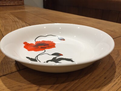 Wedgwood Corn Poppy Susie Cooper Design 20 cm Müsli Obst Dessert Schale