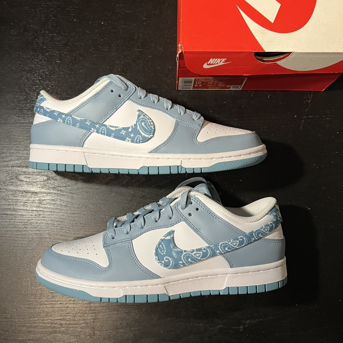 Size 10 - Nike Dunk Low Blue Paisley 2022 195866277403| eBay
