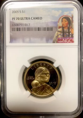 2005 S Sacagawea Dollar NGC PF70💥FLAWLESS QUALITY💥