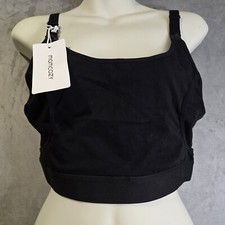 MOMCOZY Maternity Nursing Pumping Bra Size Large Black No Wire Breastfeeding