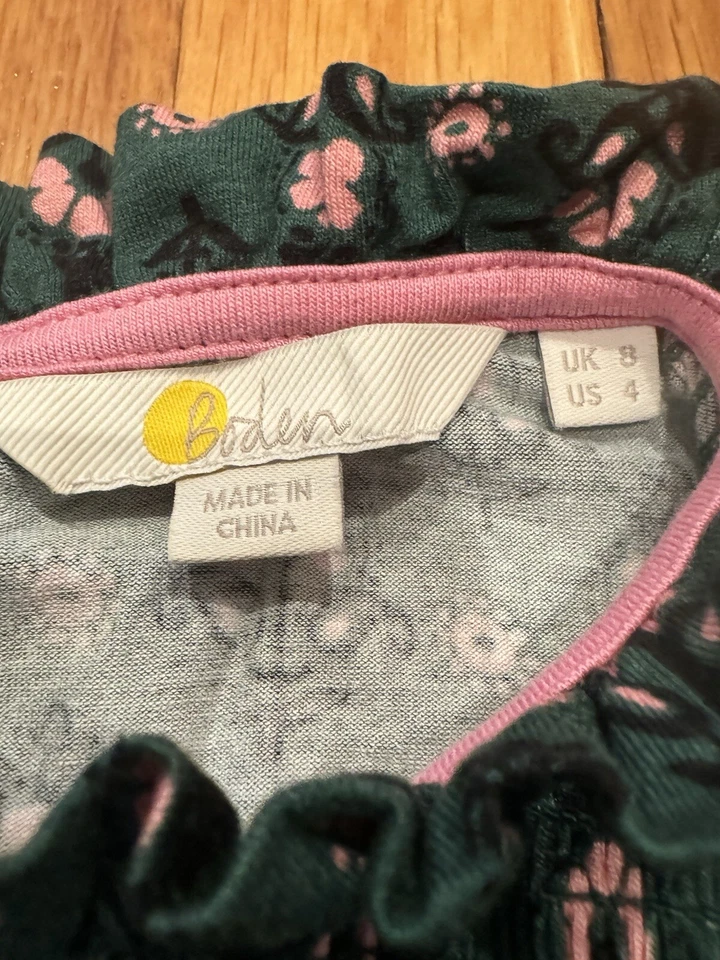 Boden Smocked Yoke Top Forest зеленый UK8 US4 - Изображение 3 из 4