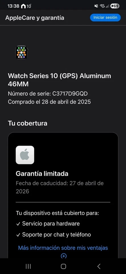 Apple Watch Series 10 — NUEVO Y PRECINTADO — En Garantía - Imagen 2 de 3