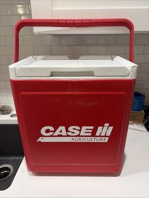 Case International Harvester Coleman Party Stacker Cooler Red & White Pre Owned
