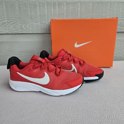 Nike Star Runner 4 NN Sneaker Slip-On Youth SZ 2Y Red White DX7614-600