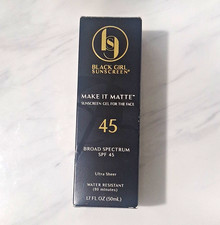 Black Girl Sunscreen Make It Matte Gel SPF 45 Face Broad Spectrum 1.7 fl oz
