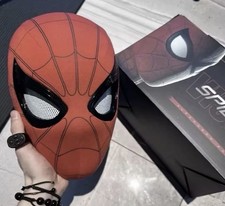 Spider Man Mask Moving Eyes Chin Control Eyes | Full Helmet Props Kidstoys Gift