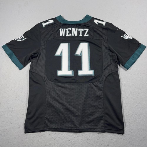 Philadelphia Eagles Jersey Mens 48 Black NFL Football Carson Wentz Nike Stitched - Picture 10 of 11