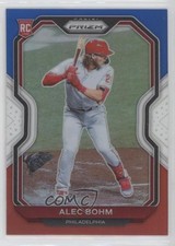 2021 Panini Prizm Tier II Red White & Blue Prizm Alec Bohm #140 ls5