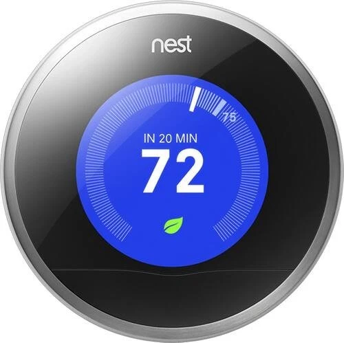 SEALED Nest Learning Thermostat T200577 (2nd Generation) Stainless Steel - Image 3 of 4