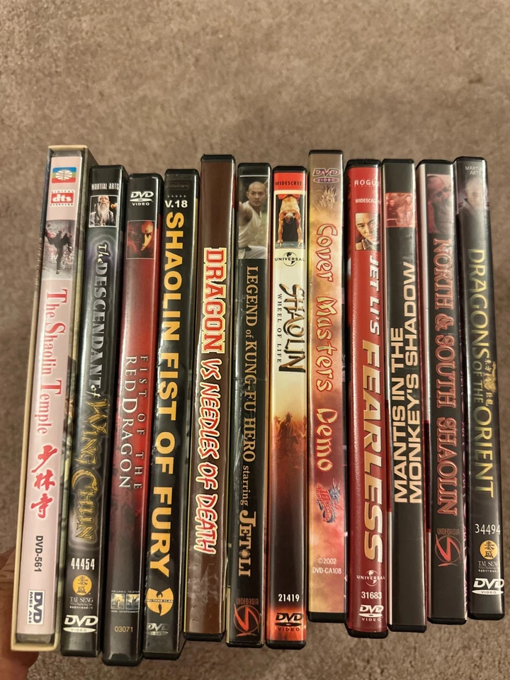 Kung Fu DVD Lot x12 Jet Li Donnie Yen Wu-Tang Shaolin Martial Arts Collection - Image 3 of 3