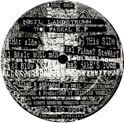 Neil Landstrumm - The Paskal E.P - UK 12'' Vinyl - 1995 - Mosquito