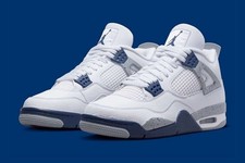 AJ Jordan 4 Retro White Midnight Navy BRAND NEW SIZE 5-12.5