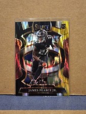 2025 Panini Select Concourse James Pearce Jr. #48 Black & Gold Shock Prizm (RC)