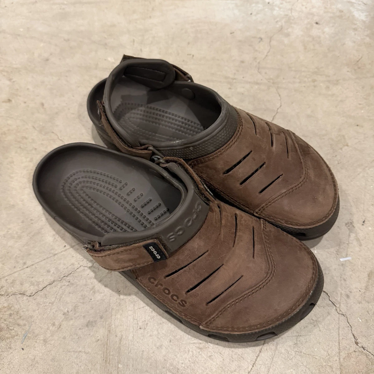 Crocs Brown Solid Casual Shoes for Men for sale | eBay