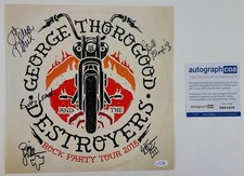 George Thorogood & The Destroyers Signed Album Cover Poster Flat ACOA