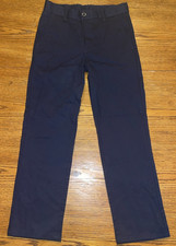 Nautica Pants Boys School Uniform Dress Pants Navy Adjustable Waist Size 10
