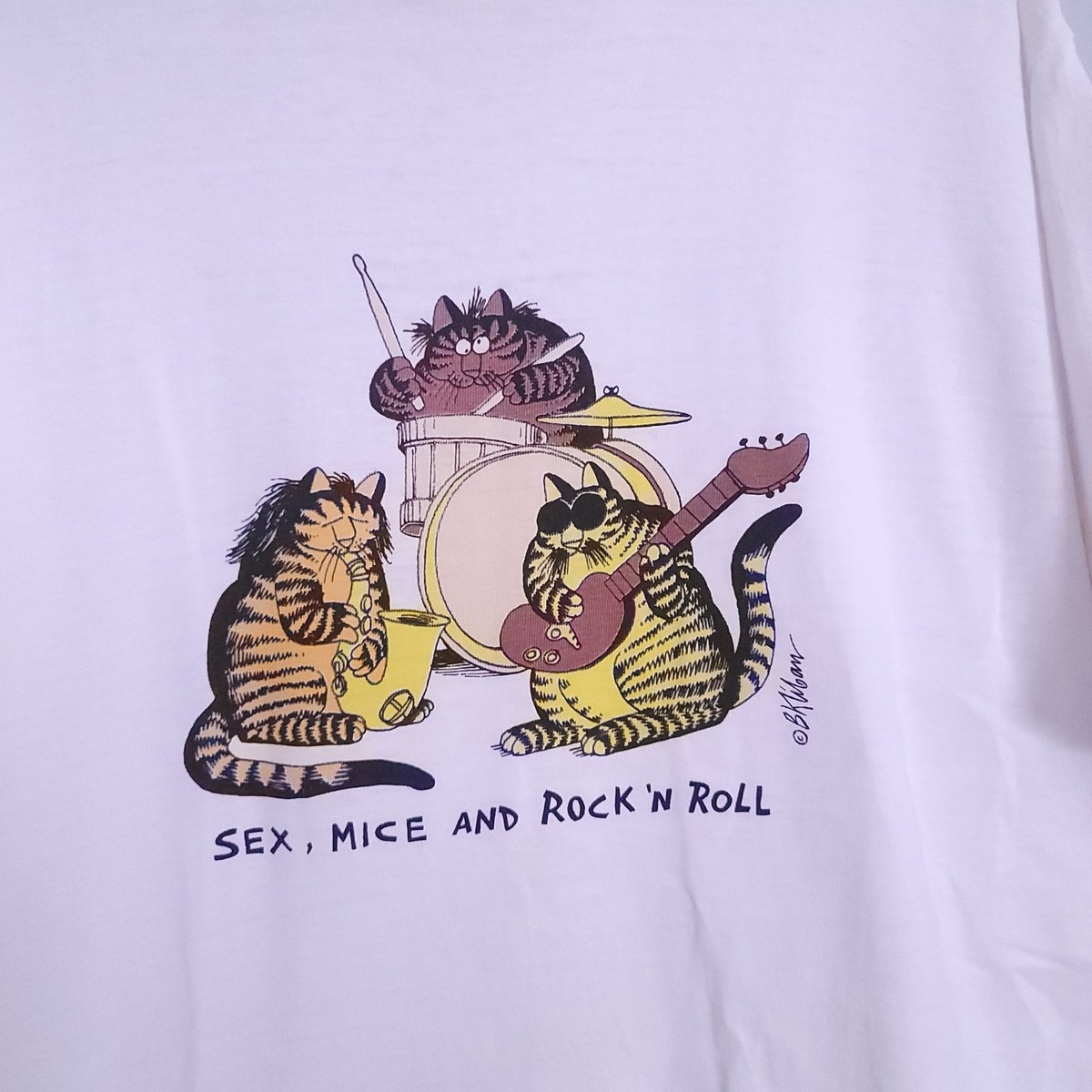 Vintage Kliban Cats Sex, Mice and Rock And Roll Graphic Large