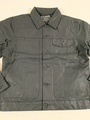 FILSON TIN CLOTH SHORT LINED CRUISER BLACK L NWT | eBay