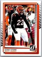 🏈 2025 Donruss #67 Geno Stone Cincinnati Bengals