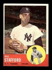 1963 Topps #155 Bill Stafford Yankees VG-EX+ *9s 1963 Topps #155 Bill Stafford Yankees VG-EX+ *9s