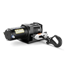  3500LB Powerful Electric Synthetic Winch 12V DC ATV UTV Winch, 3/16'' 