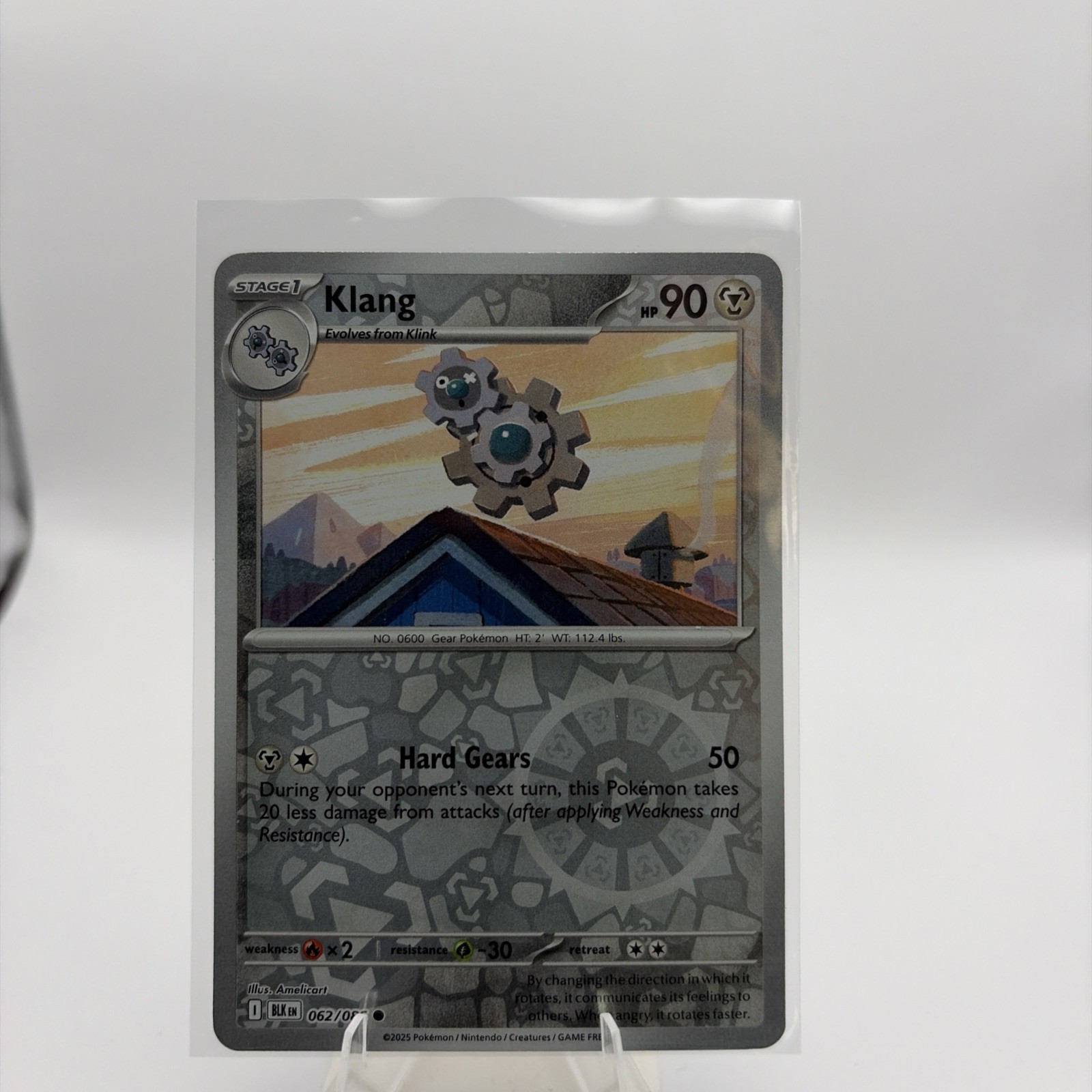 🔥Pokemon Klang #062/086 English Black Bolt Reverse Holo🔥