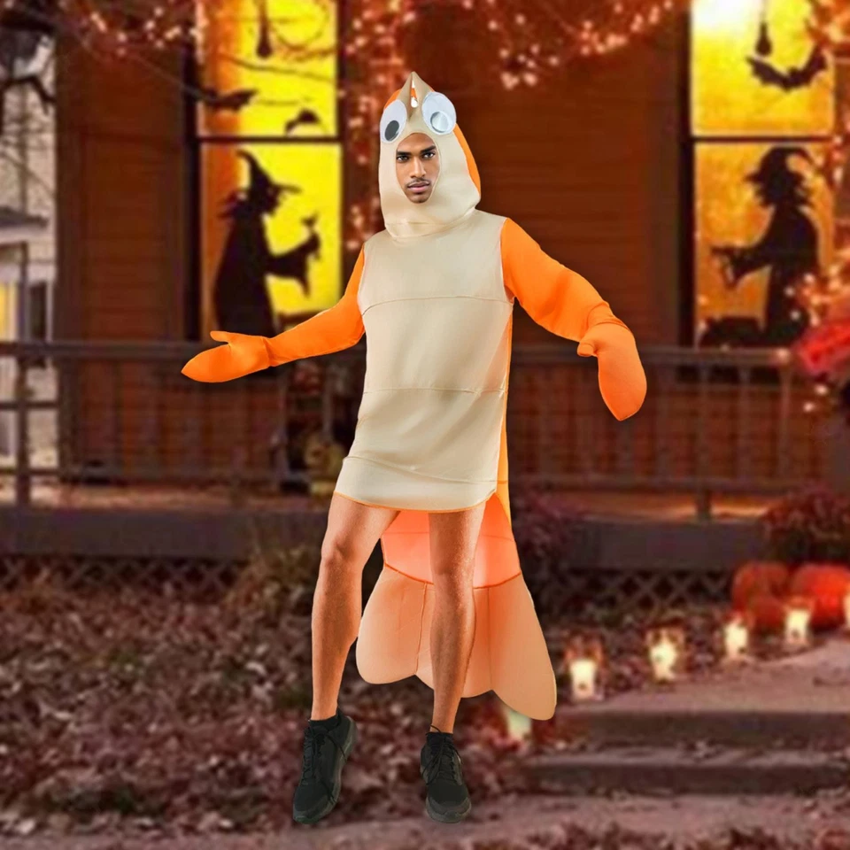 Disfraz de camarón traje con disfraces para fiestas navideñas favores juego de rol actuación en el escenario Foto 3 de 4